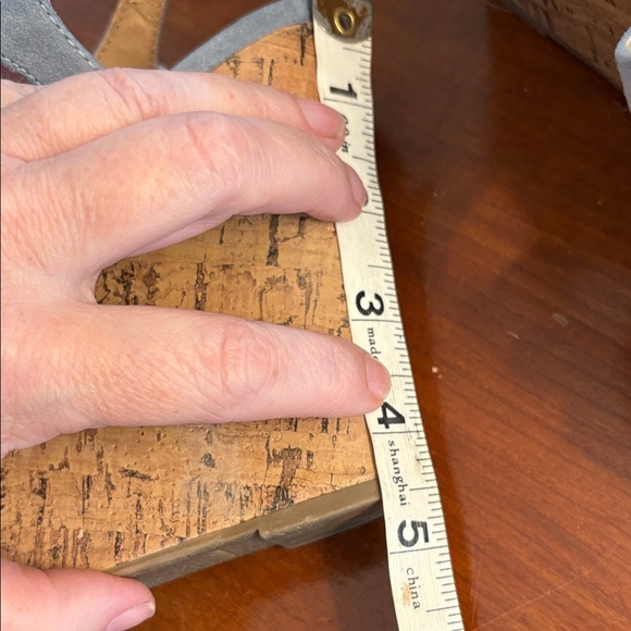 Report Blue Suede Wedge Sandals Size 9.5 - Picture 7 of 12